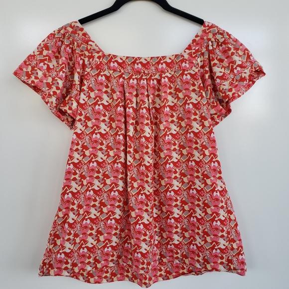 FRENCH CONNECTION Bohemian Coral, Pink, White Top - Picture 3 of 5